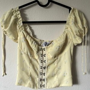 Princess Polly Yellow Top
